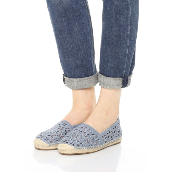 MICHAEL Michael Kors Shoes - Michael Kors Darci Eyelet Denim Espadrilles